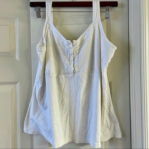 Avenue 18/20 Tank Top white cotton